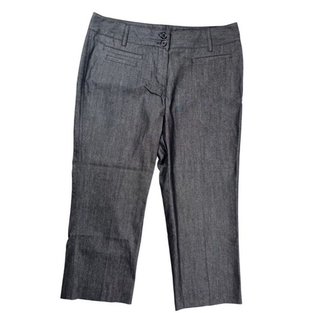Zac And Rachel Cropped Pants Women's Sz 10 Gray Business Casual Office Career